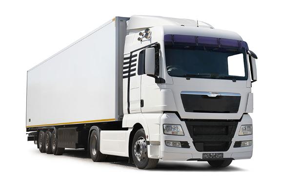 white haulage lorry